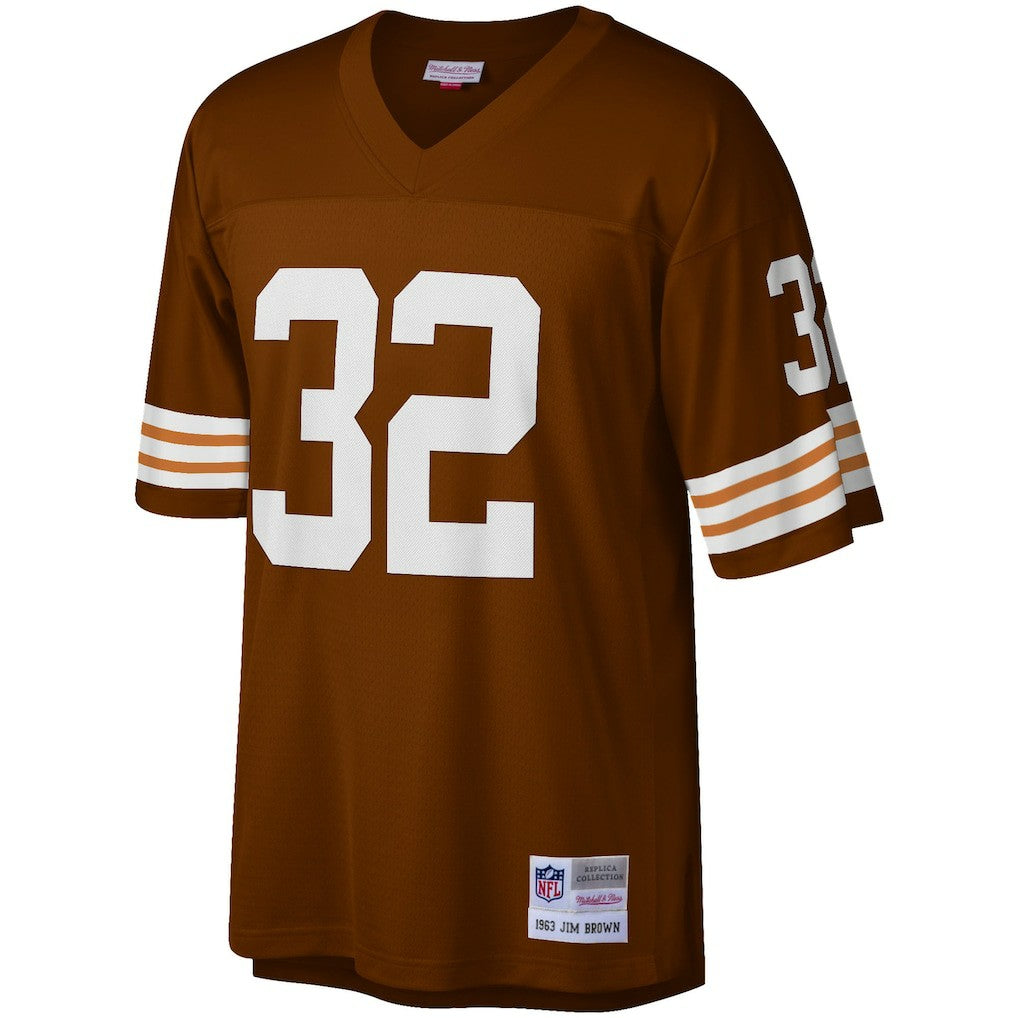 Jim Brown Cleveland Browns Big & Tall 1963 Retired Player Replica Jersey - Brown for sale | NFL Jerseys
