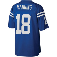 Peyton Manning Indianapolis Colts Big & Tall 1998 Retired Player Replica Jersey Royal - Mitchell & Ness