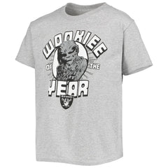 Las Vegas Raiders Junk Food Youth Star Wars Wookie Of The Year T-Shirt Heathered Gray - NFL