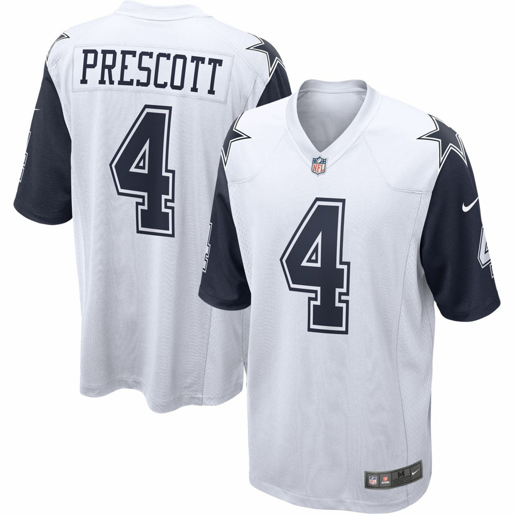 Dak Prescott Dallas Cowboys Alternate Game Team Jersey White - Nike