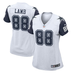 CeeDee Lamb Dallas Cowboys Women's 2nd Alternate Game Jersey White - Nike