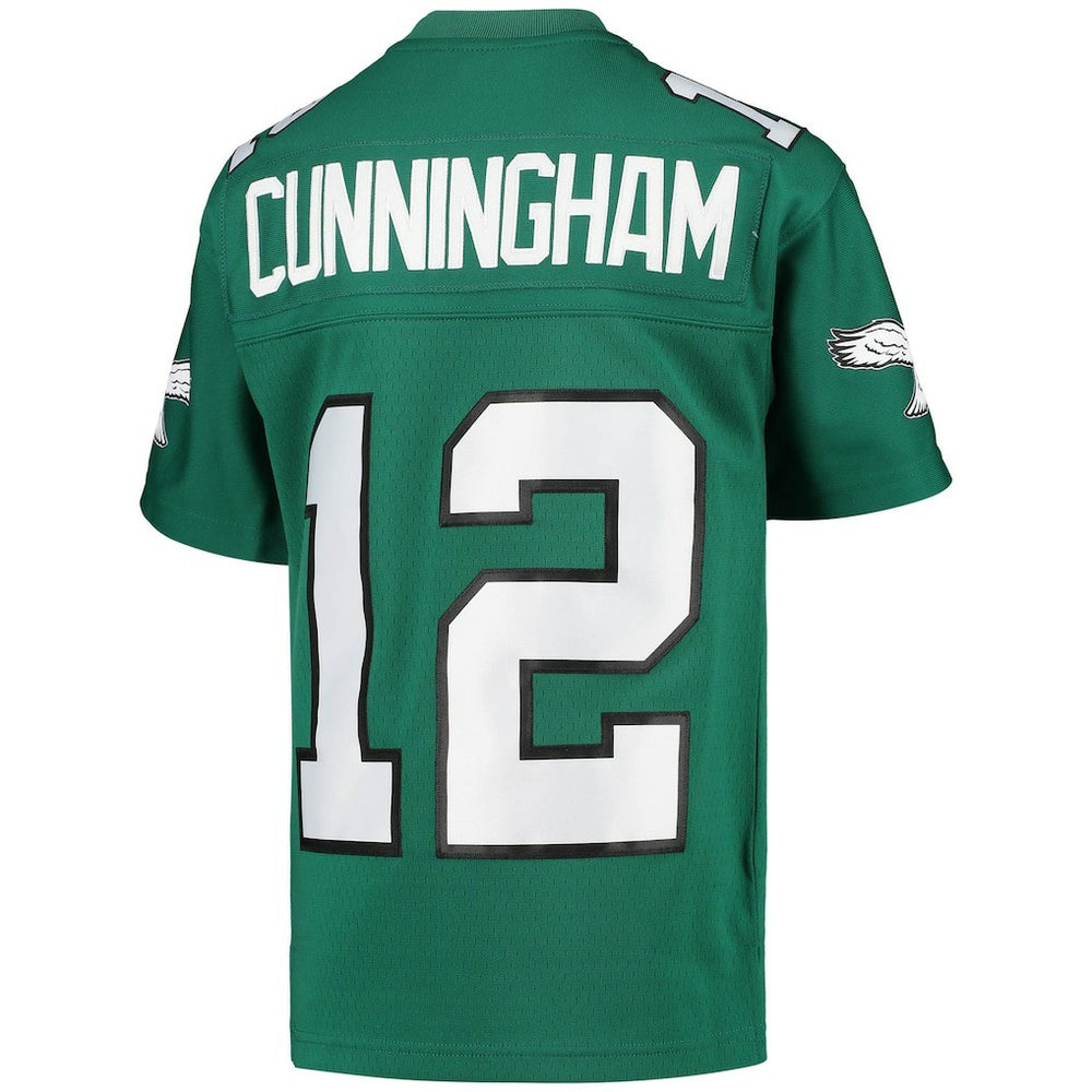 Randall Cunningham Philadelphia Eagles Youth 1990 Retired Player Legacy Jersey Kelly Green - Mitchell & Ness