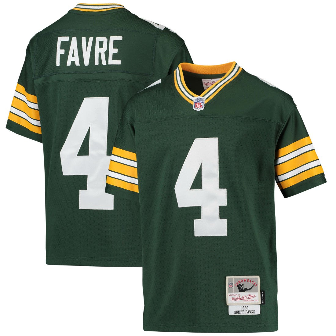 Brett Favre Green Bay Packers Youth 1996 Retired Player Legacy Jersey - Green cheap | NFL Jerseys