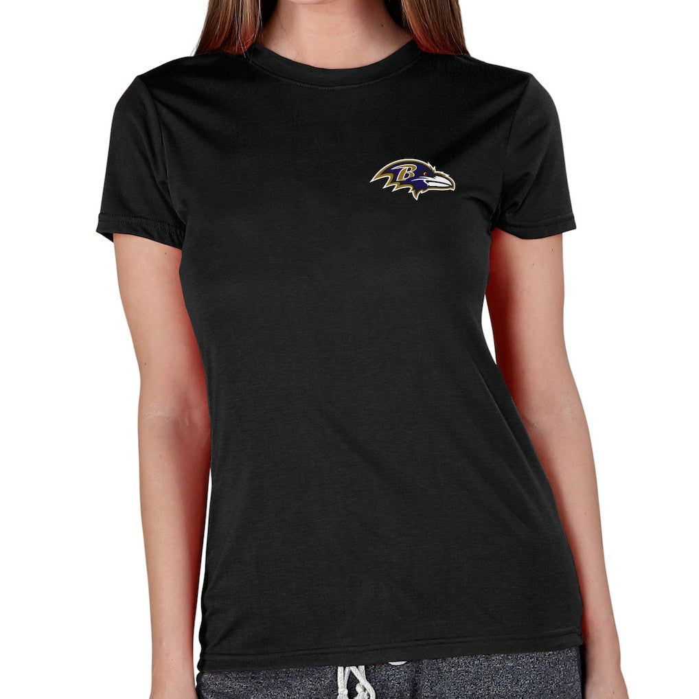 Baltimore Ravens Concepts Sport Women's Marathon Knit Lounge Top Black - NFL