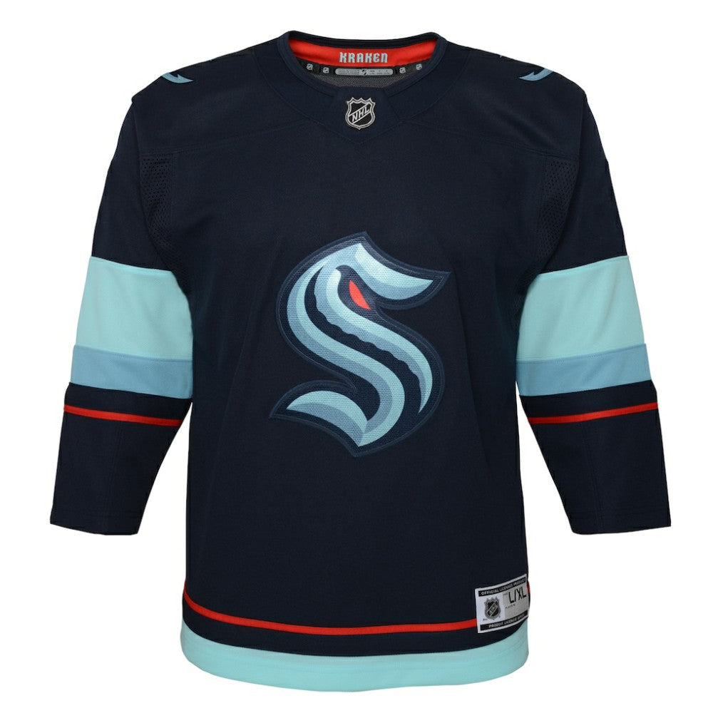 Seattle Kraken Youth Home Premier Jersey - Navy | NHL Jerseys