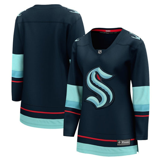 Seattle Kraken Fanatics Women's Home Breakaway Jersey - Navy | NHL Jerseys