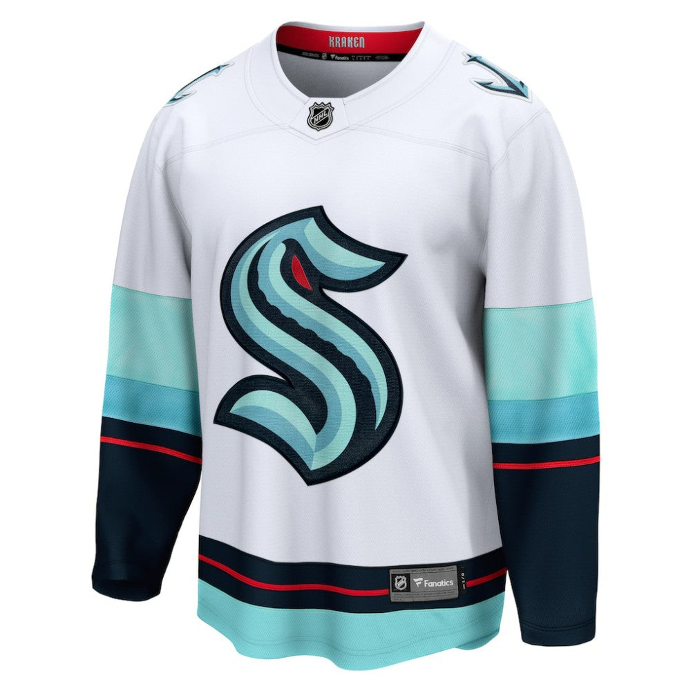Seattle Kraken Fanatics Away Breakaway Jersey - White | NHL Jerseys