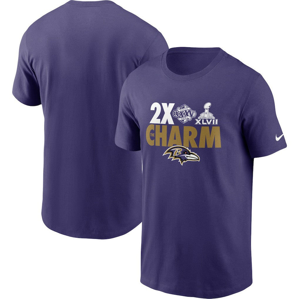 Baltimore Ravens Hometown Collection 2x Super Bowl Champions T-Shirt Purple - Nike