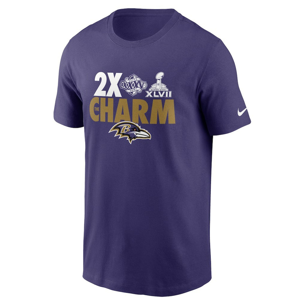 Baltimore Ravens Hometown Collection 2x Super Bowl Champions T-Shirt Purple - Nike
