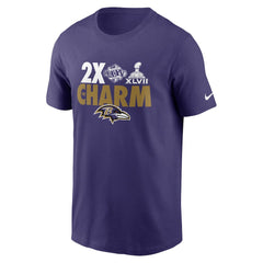 Baltimore Ravens Hometown Collection 2x Super Bowl Champions T-Shirt Purple - Nike