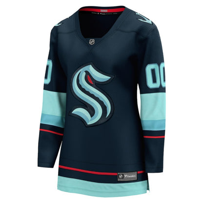 Seattle Kraken Fanatics Women's Home Breakaway Custom Jersey - Deep Sea Blue | NHL Jerseys