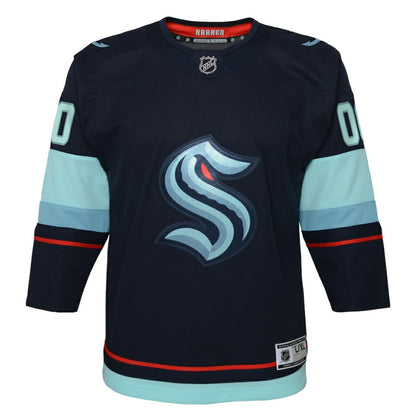 Seattle Kraken Youth Home Premier Custom Jersey - Navy | NHL Jerseys