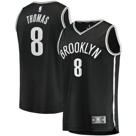 Cam Thomas Brooklyn Nets 2021 NBA Draft First Round Pick Fast Break Replica Jersey Black - Icon Edition | NBA Jerseys