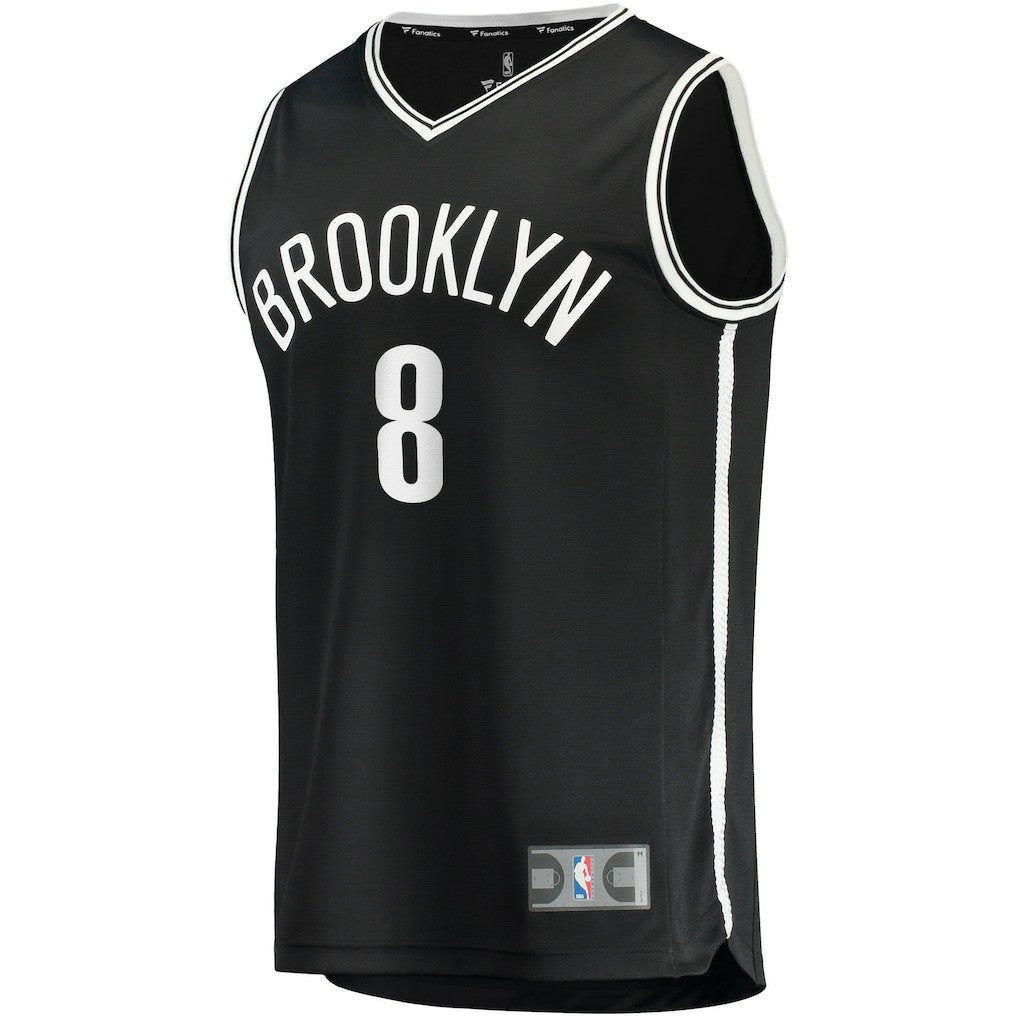 Fanatics - Cam Thomas Brooklyn Nets 2021 NBA Draft First Round Pick Fast Break Replica Jersey Black - Icon Edition