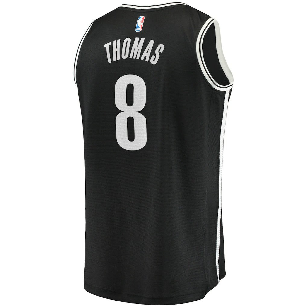 Fanatics - Cam Thomas Brooklyn Nets 2021 NBA Draft First Round Pick Fast Break Replica Jersey Black - Icon Edition