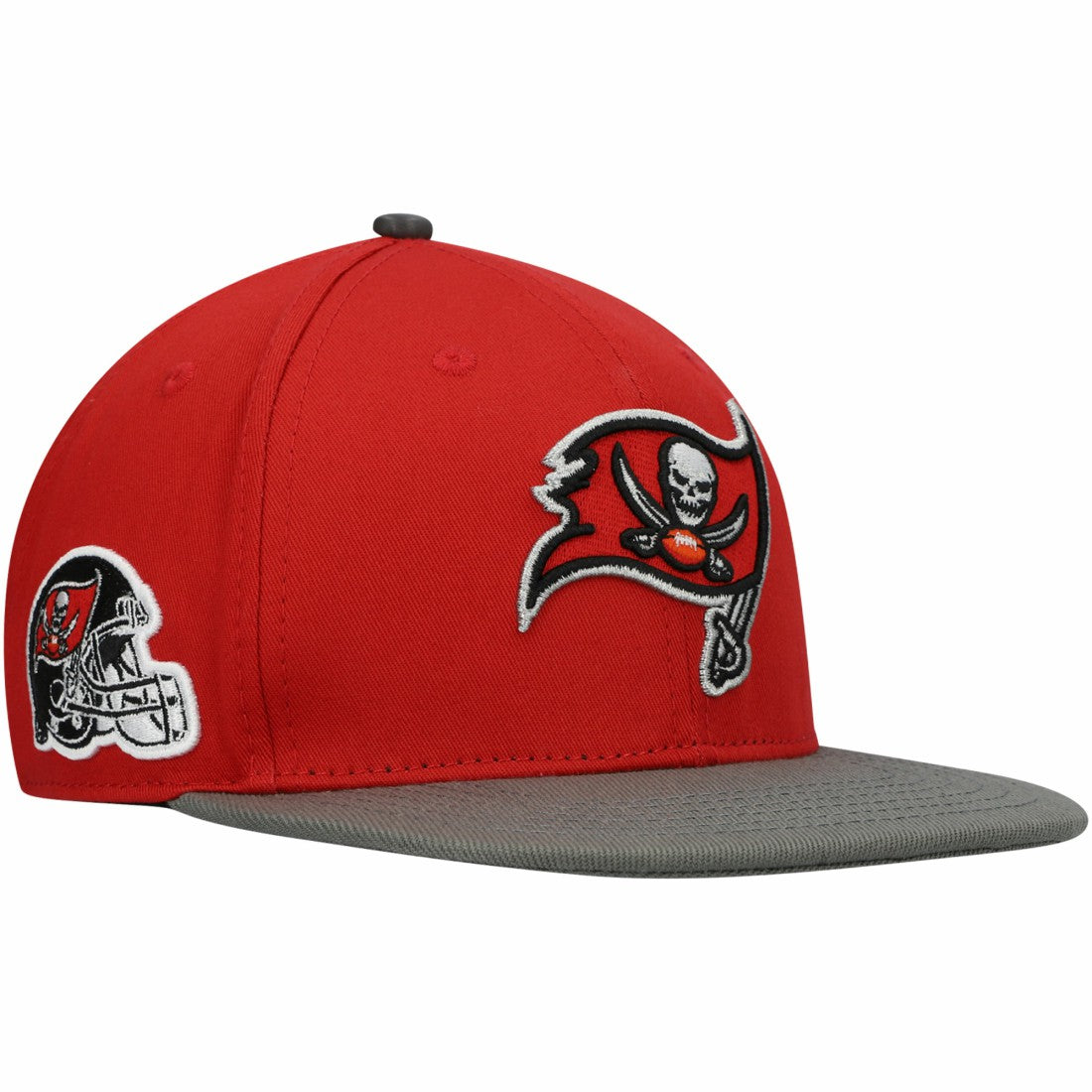 Tampa Bay Buccaneers Pro Standard 2Tone Snapback Hat Red/Pewter - NFL