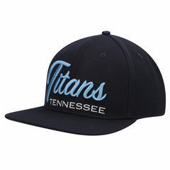 Tennessee Titans Pro Standard Script Wordmark Snapback Hat Navy - NFL