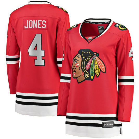 Seth Jones Chicago Blackhawks Fanatics Women's Home Breakaway Player Jersey - Red | NHL Jerseys