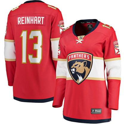 Sam Reinhart Florida Panthers Fanatics Women's Breakaway Player Jersey - Red | NHL Jerseys