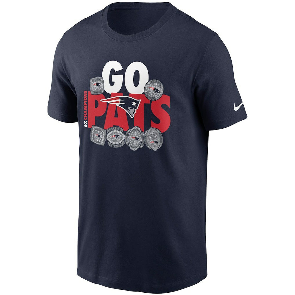 New England Patriots Hometown Collection 6x T-Shirt Navy - Nike