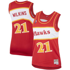 Mitchell & Ness - Dominique Wilkins Atlanta Hawks Women's Hardwood Classics Swingman Jersey - Red