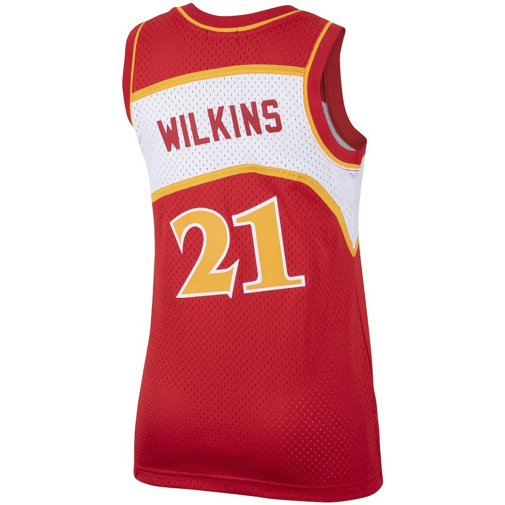 Mitchell & Ness - Dominique Wilkins Atlanta Hawks Women's Hardwood Classics Swingman Jersey - Red