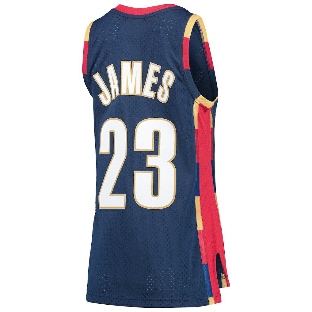 Mitchell & Ness - LeBron James Cleveland Cavaliers Women's Hardwood Classics Swingman Jersey - Navy