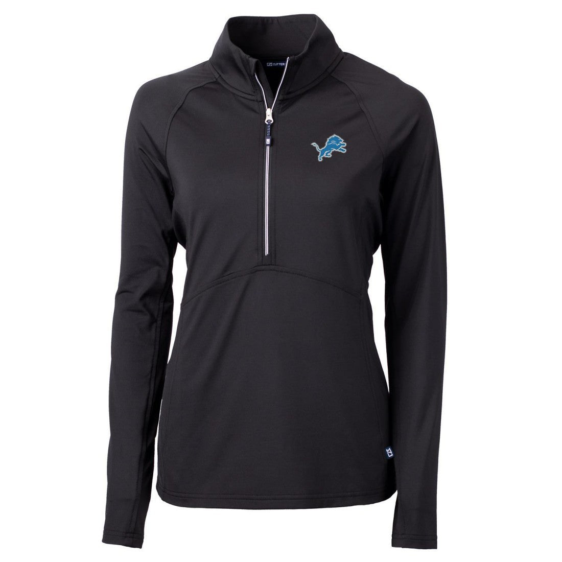 Detroit Lions Cutter & Buck Women's Adapt Eco Knit Half-Zip Pullover Jacket Black - NFL