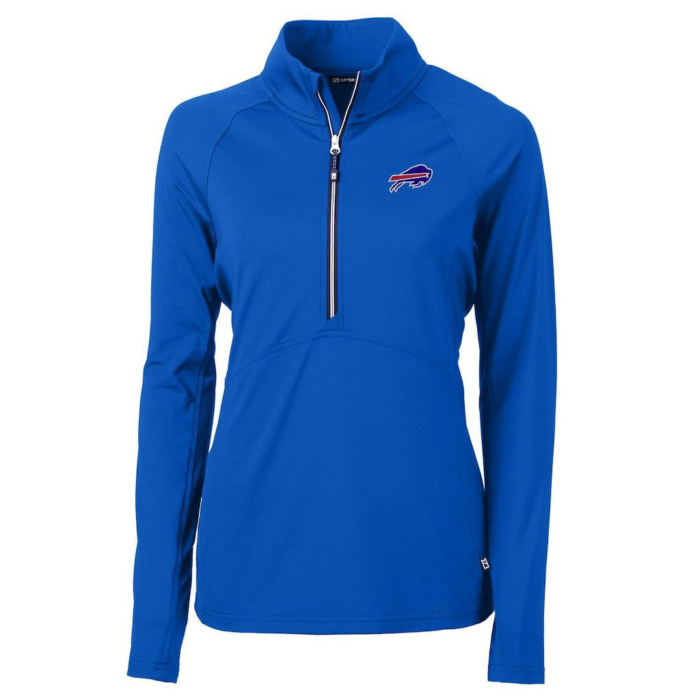 Buffalo Bills Cutter & Buck Women's Adapt Eco Knit Half-Zip Pullover Jacket Royal - NFL