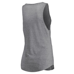 Fanatics - Chicago Bulls Women's Quality Time Open Scoop Neck Tri-Blend Tank Top - Heathered Gray