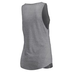 Fanatics - Portland Trail Blazers Women's Quality Time Open Scoop Neck Tri-Blend Tank Top - Heathered Gray