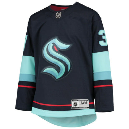 Yanni Gourde Seattle Kraken Youth Home Premier Player Jersey - Deep Sea Blue | NHL Jerseys