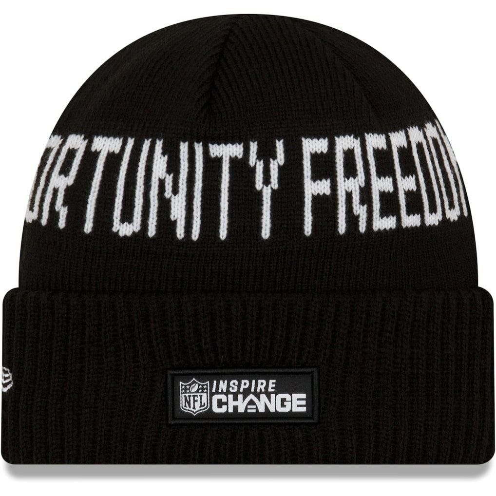 Cleveland Browns New Era Team Social Justice Cuffed Knit Hat Black - NFL