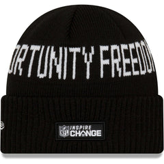 Cleveland Browns New Era Team Social Justice Cuffed Knit Hat Black - NFL