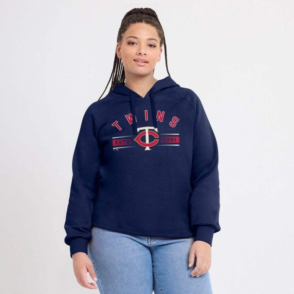 Minnesota Twins Fanatics Women's Perfect Play Raglan Pullover Hoodie for sale