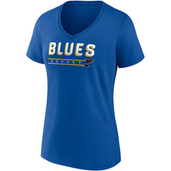 St. Louis Blues - Fanatics Women's Parent 2-Pack V-Neck T-Shirt Set Blue/Heathered Gray