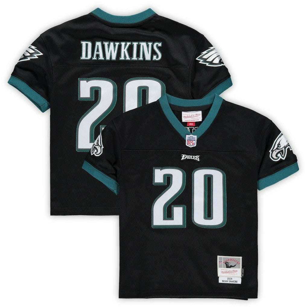 Brian Dawkins Philadelphia Eagles Preschool Retired Legacy Jersey Black - Mitchell & Ness