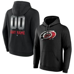 Carolina Hurricanes - Personalized Midnight Mascot Logo Pullover Hoodie Black