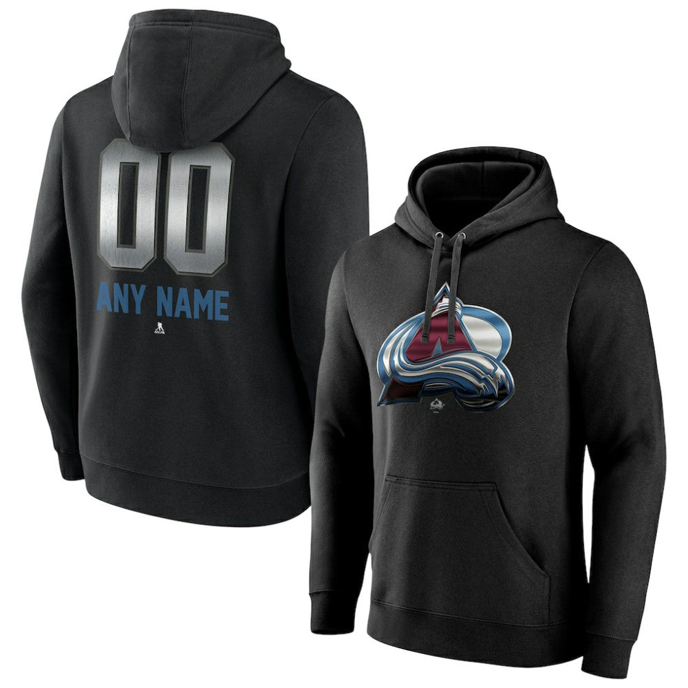 Colorado Avalanche - Personalized Midnight Mascot Logo Pullover Hoodie Black