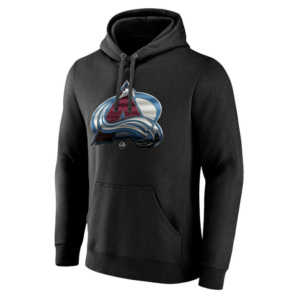 Colorado Avalanche - Personalized Midnight Mascot Logo Pullover Hoodie Black