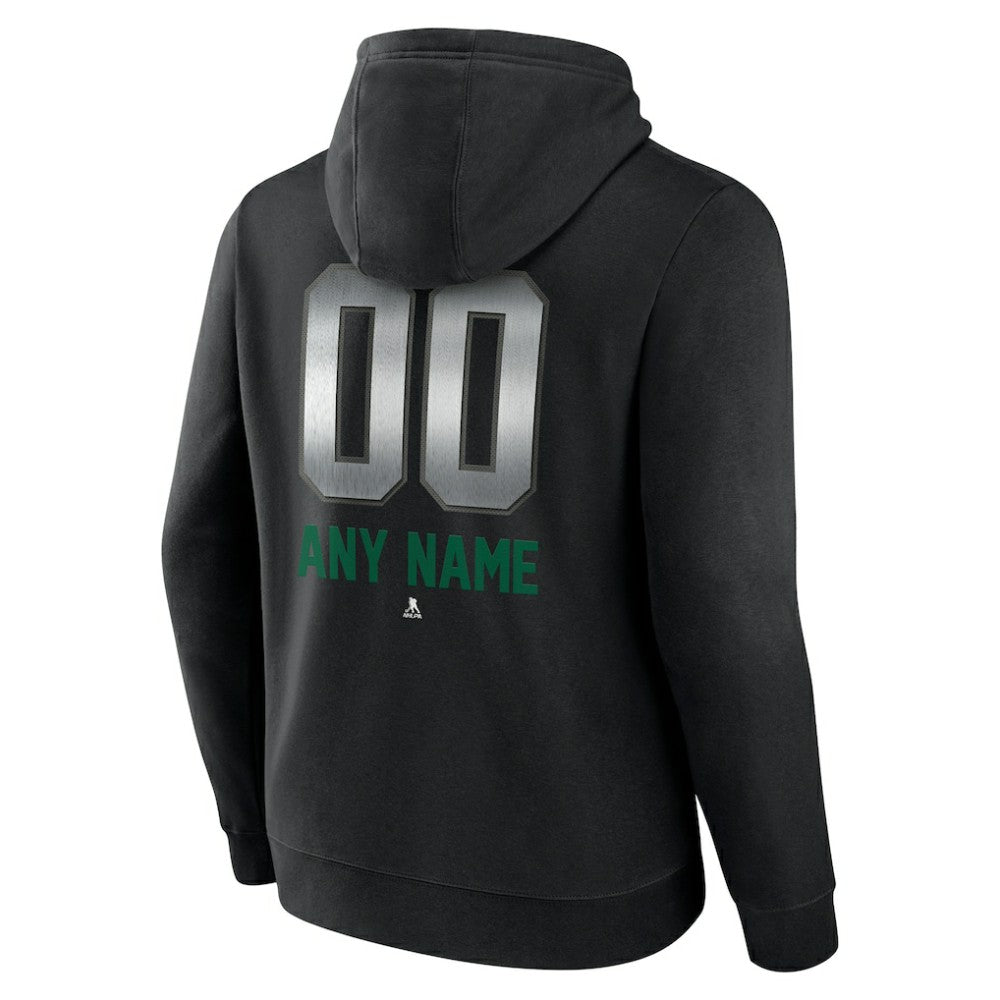 Dallas Stars - Personalized Midnight Mascot Logo Pullover Hoodie Black