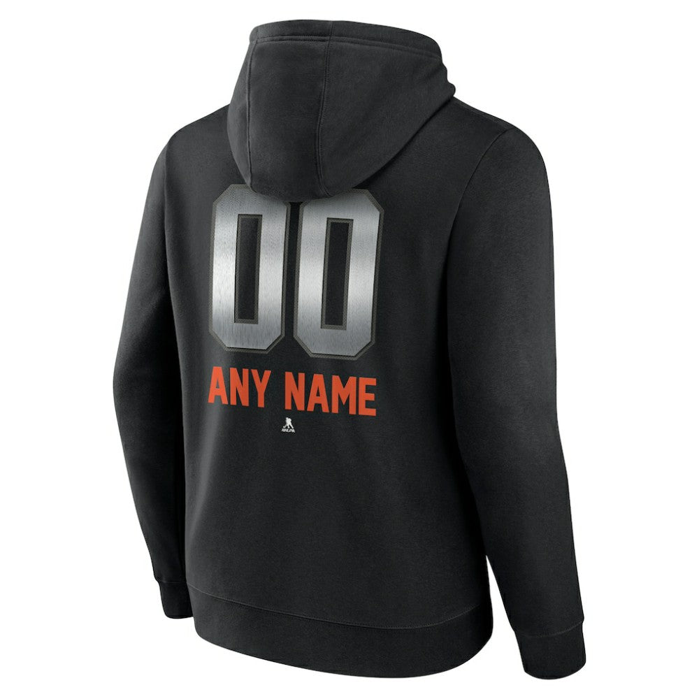 Edmonton Oilers - Personalized Midnight Mascot Logo Pullover Hoodie Black