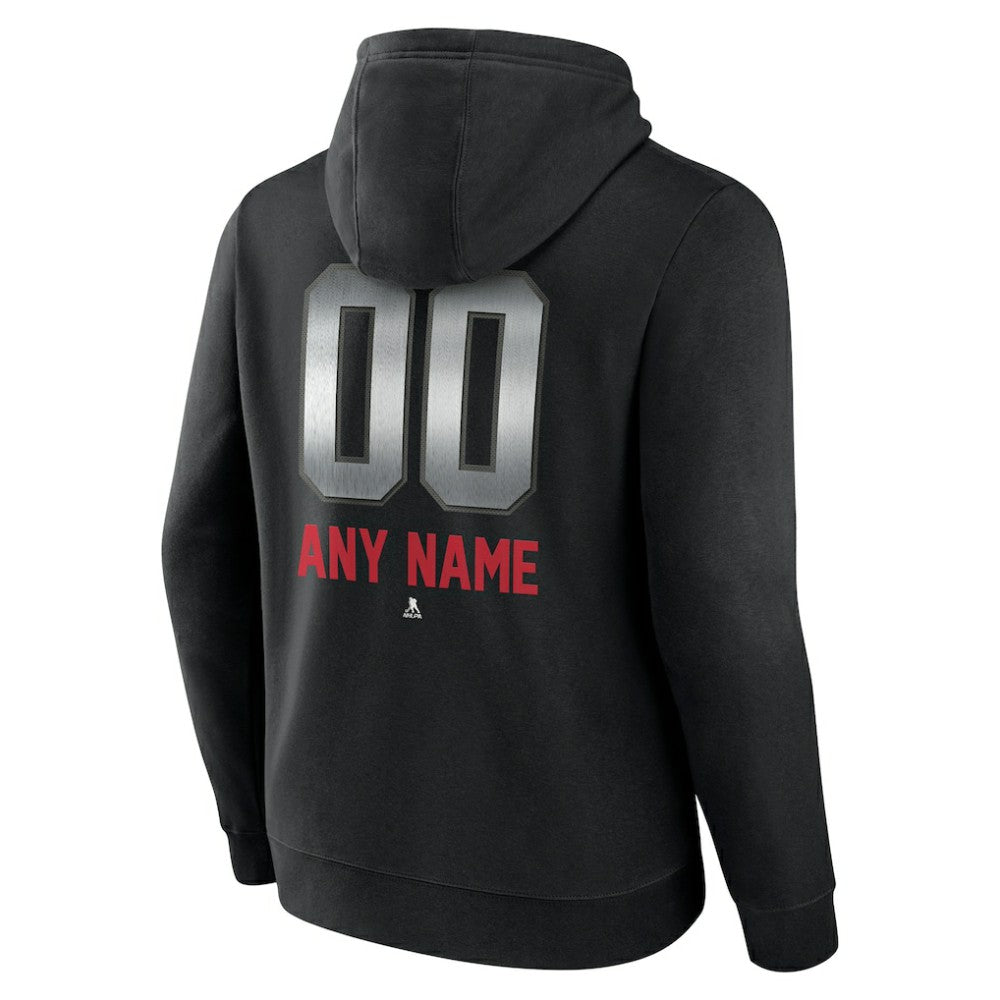Florida Panthers - Personalized Midnight Mascot Logo Pullover Hoodie Black