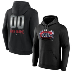 Montreal Canadiens - Personalized Midnight Mascot Logo Pullover Hoodie Black
