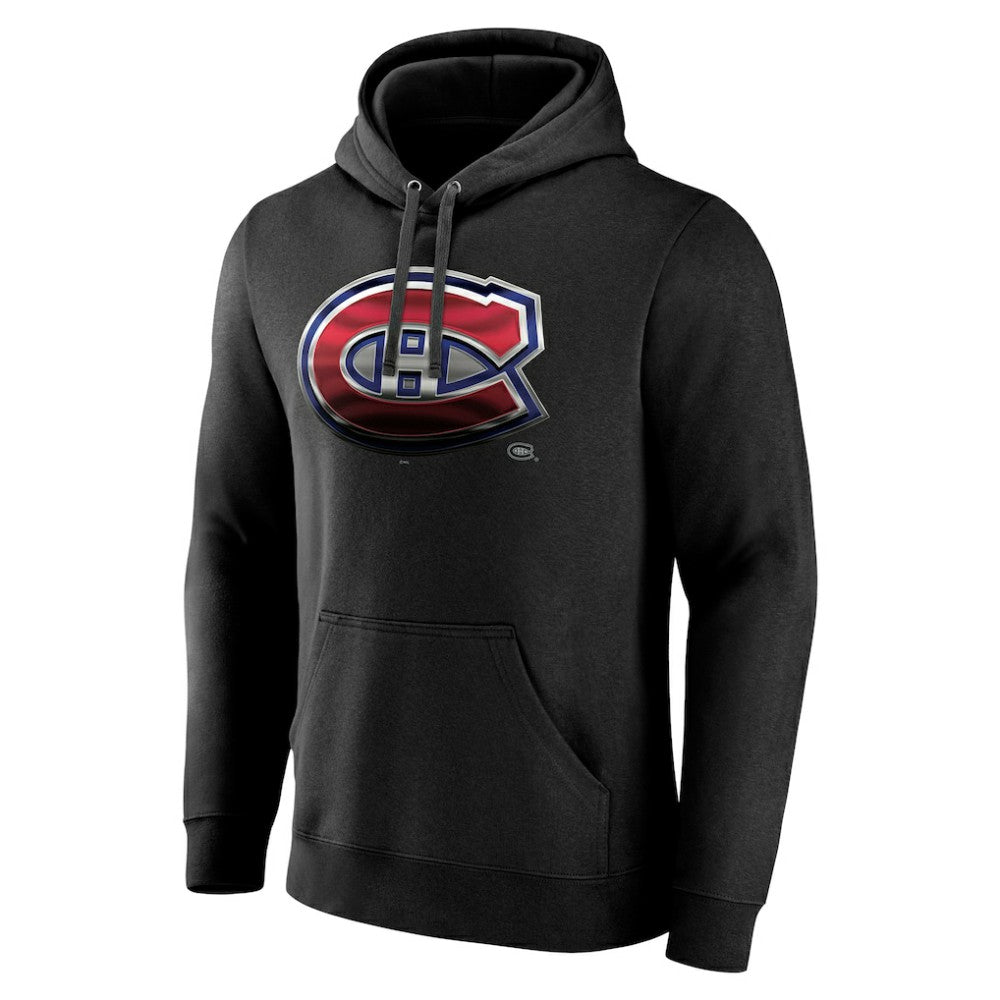 Montreal Canadiens - Personalized Midnight Mascot Logo Pullover Hoodie Black