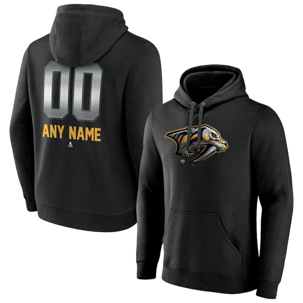 Nashville Predators - Personalized Midnight Mascot Logo Pullover Hoodie Black