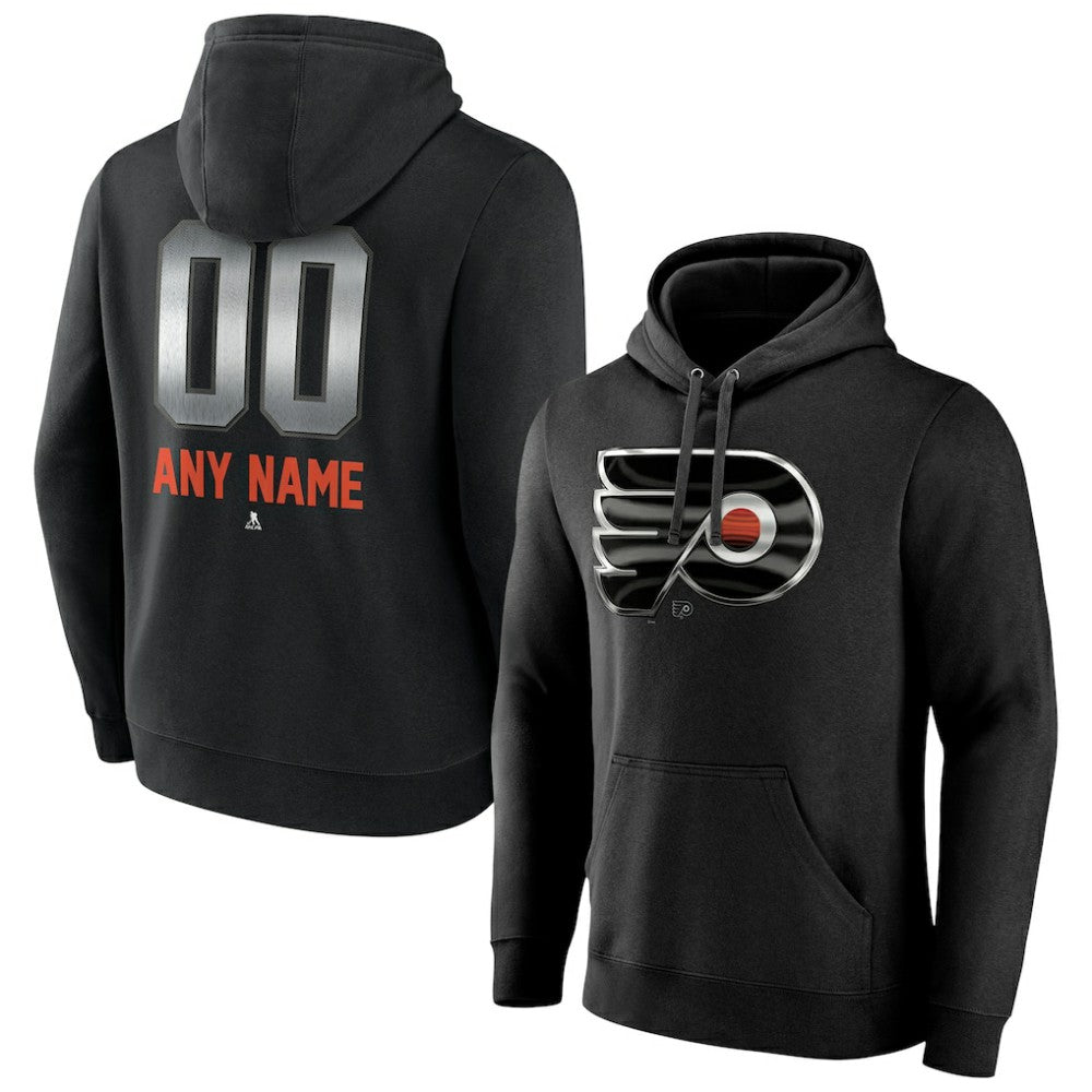 Philadelphia Flyers - Personalized Midnight Mascot Logo Pullover Hoodie Black
