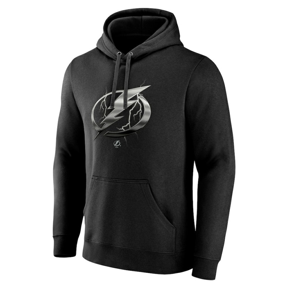 Tampa Bay Lightning - Personalized Midnight Mascot Logo Pullover Hoodie Black