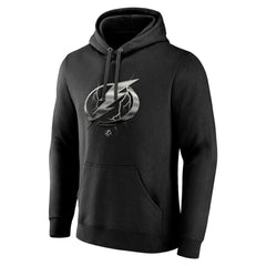 Tampa Bay Lightning - Personalized Midnight Mascot Logo Pullover Hoodie Black
