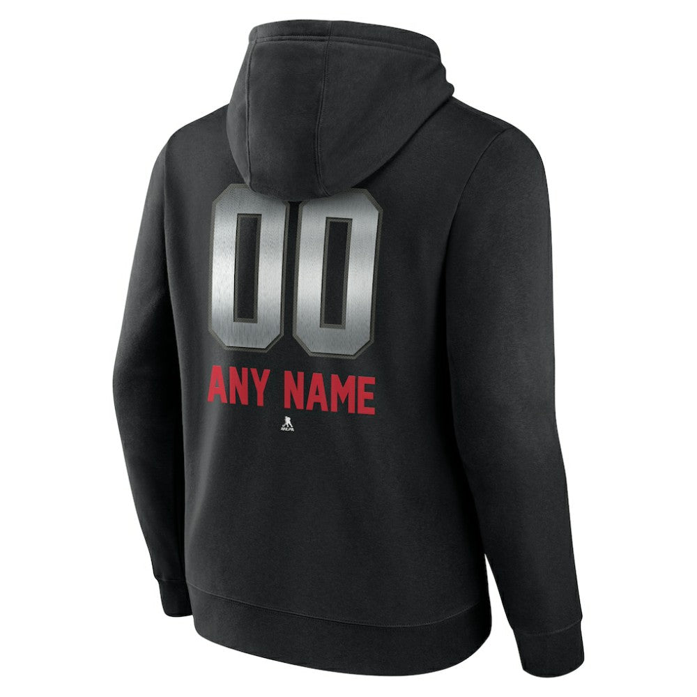 Washington Capitals Personalized Midnight Mascot Logo Pullover Hoodie Black